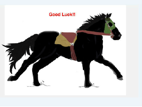 Horse coloring competition (Racehorse)