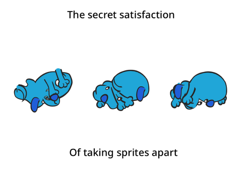 The secret satisfaction of taking sprites apart