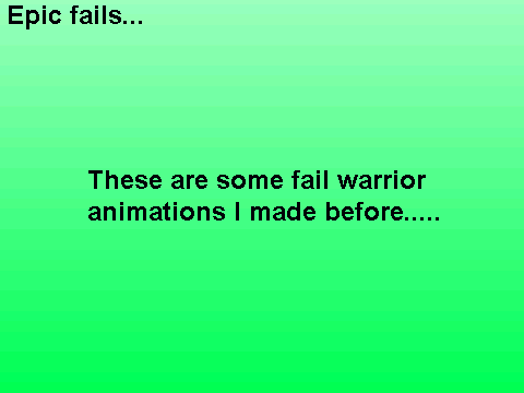Fail warrior cat animations...