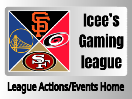 Icee's Gaming League Actions/Events Home