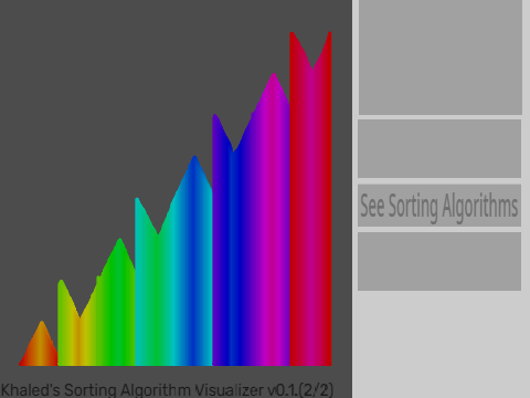 sorting algorithm visualizer (v0.1.(2/2))