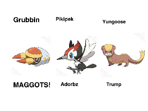 One word to describe the three newly led Alola Pokem