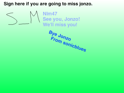 We'll miss you, jonzo remix