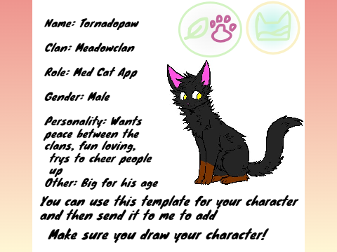 ♦Meadow Clan Templates♦ Tornadopaw