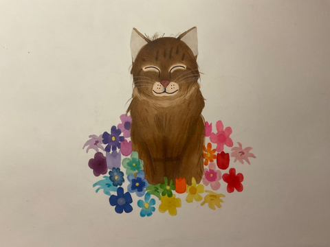 Art of My Former Cat, Sadie <3