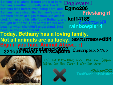 Sign If You Hate Animal Abuse! remix remix remix remix remix remix