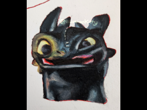 toothless | traditional art doodle