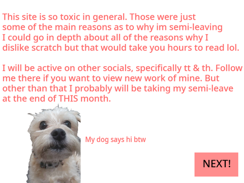 ||RANT + Semi-Leaving Scratch announcement||