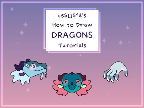 cs511598's Tutorials for Drawing Dragons