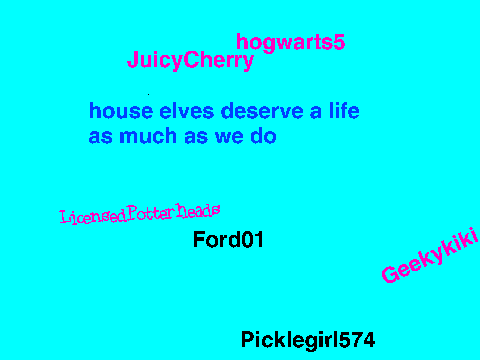 Sign if you are aganist mistreatment of house elfs remix