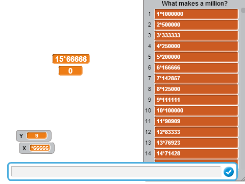 What makes a million?
