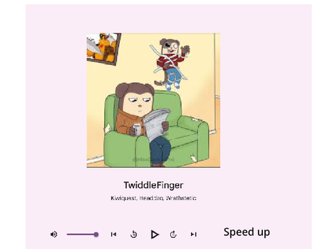 Twiddle finger audio