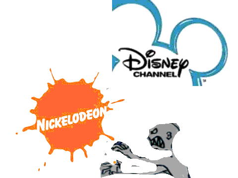 3 Kirbys transform to Disney, Nick and Mutant Enemy logos