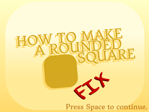 How to make a rounded square | FIX