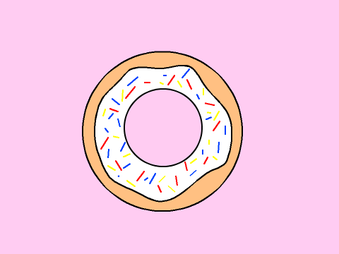 Vanilla Frosted Doughnut