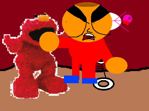Add yourself running from elmo!!! (My version) remix remix