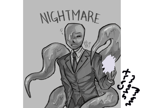 Nightmare sans drawing!!