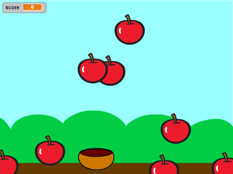 catch the apples!!!!!!