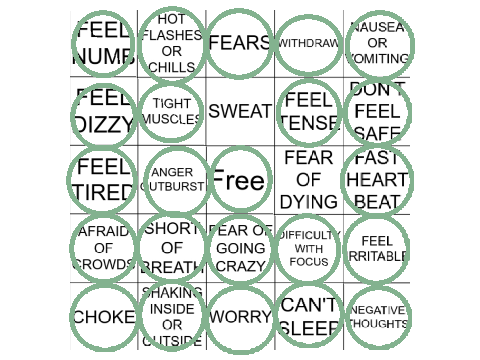 Anxiety Bingo… remix