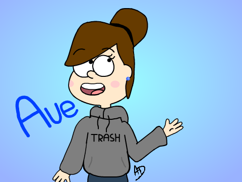 Ave (me) in gravity falls style :3