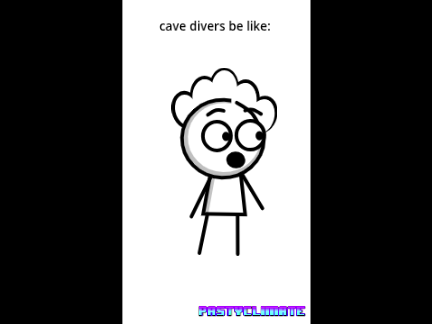 average cave diver #animations