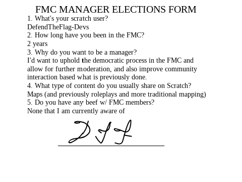 FMC Spring Manager Election Signups remix