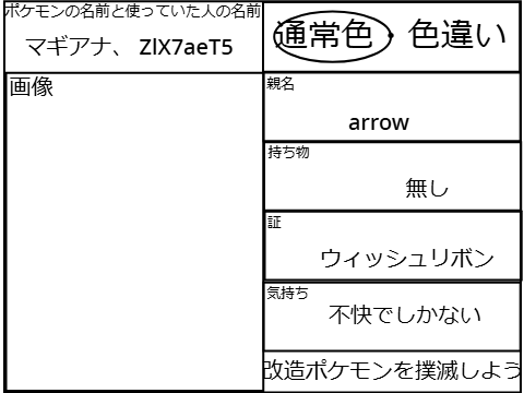 改造ポケモン報告書  remix