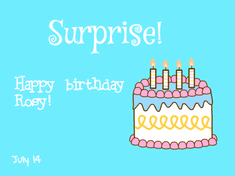 Happy Birthday Rosy ♡