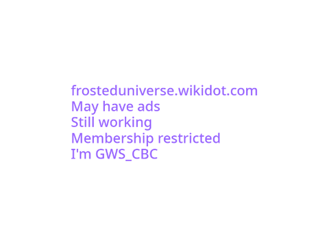 FROSTED UNIVERSE WIKI :O