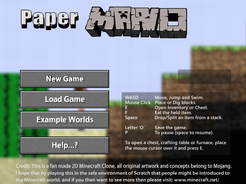 Paper Minecraft but I ruined it...
