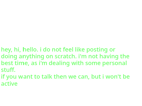 i'm taking a break