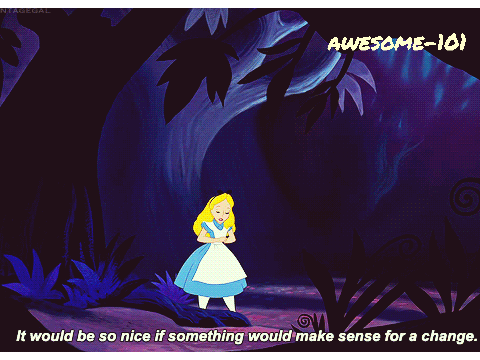 If only something would make sense!