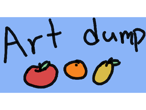 Fruit cat art dump