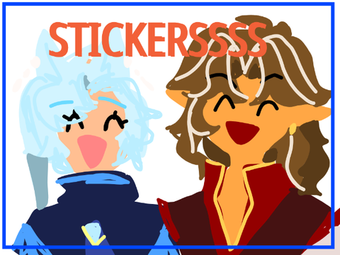 OMG NO LINE ART FLAT STICKERS?? #art #all