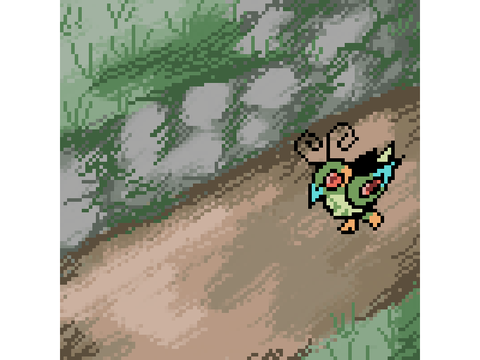 -Running Pixel animation of Frow-