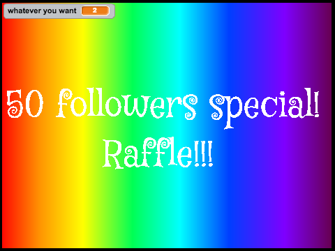 50 followers special- Raffle! (CLOSED)