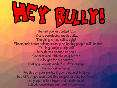 Remix this if you are against bullying! remix remix remix remix remix remix remix