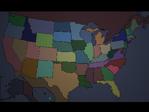 USA States Map