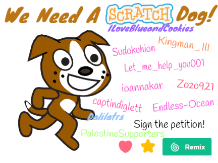 Petition to add a Scratch Dog! remix remix remix remix