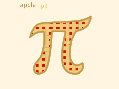 pi shaped pie
