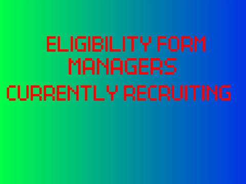 Eligibility Form-Manager