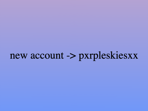 moving accounts ^^