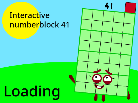 Interative Numberblock 41 Version 2.9