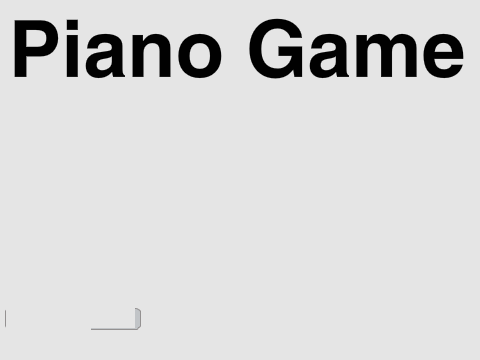 Piano Game