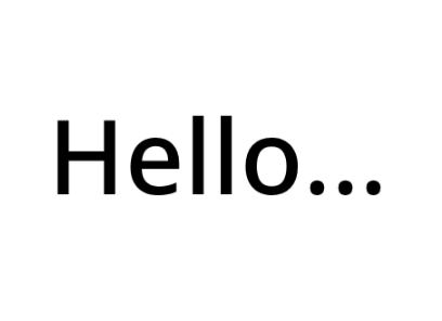 Hello...