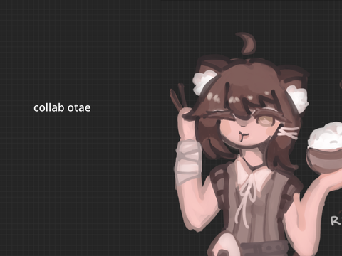 raccoon x rice collab otae