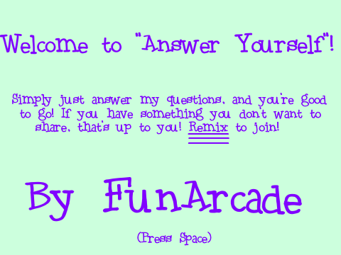 Answer Yourself