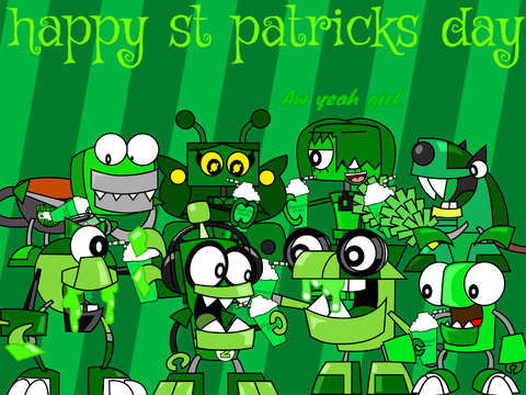 Even EVEN more mixels drink shamrock shakes