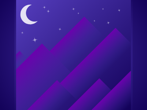 Some random mountain night scene I decided to create.