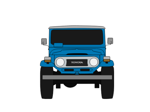 Toyota FJ40 Front View